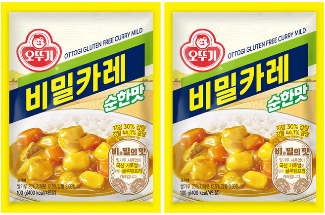 오뚜기 비밀카레 순한맛, 100g, 2개
