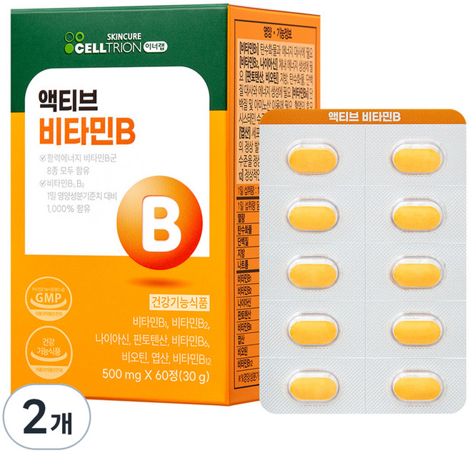 이너랩 액티브 비타민B, 60정, 2개