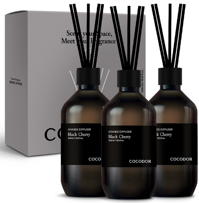 코코도르 그란데 디퓨저, 블랙체리, 500ml, 3개