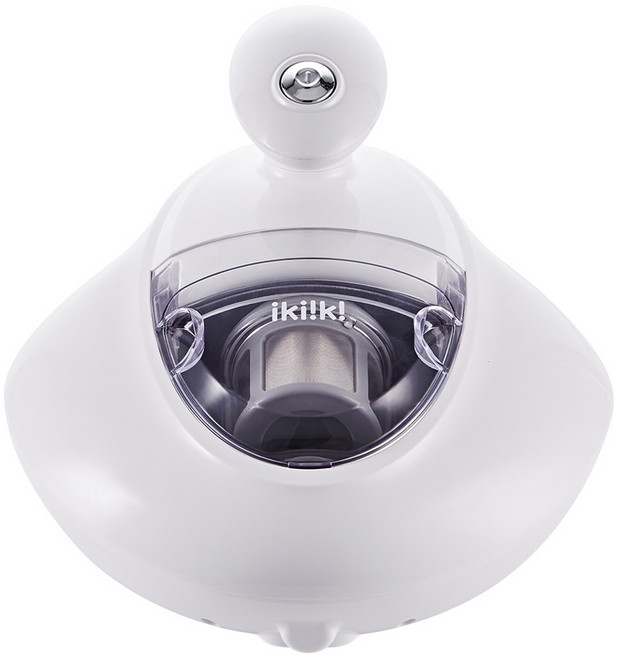 ikiiki 伊崎家電 塵蟎吸塵器 IK-VC8101 11Kpa超強吸力 UV紫外線溫風除濕多重過濾透明集塵盒, 白色