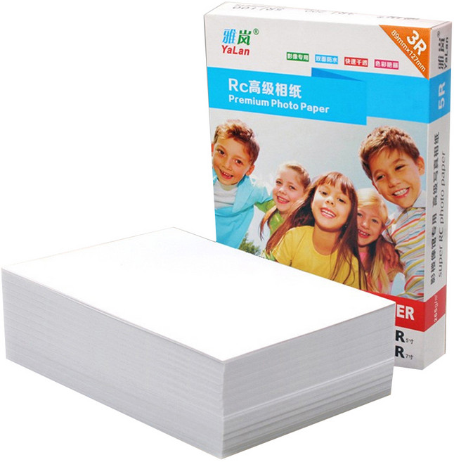 야란 고광택 사진 인화지 용지 무광, 200개, 5인치