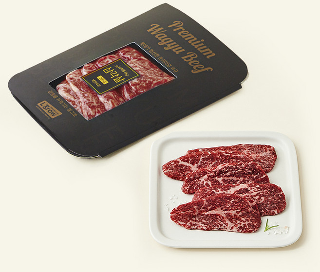 엘그로 호주산 프리미엄 와규 MBS6+ 삼각살 (냉장), 200g, 1개