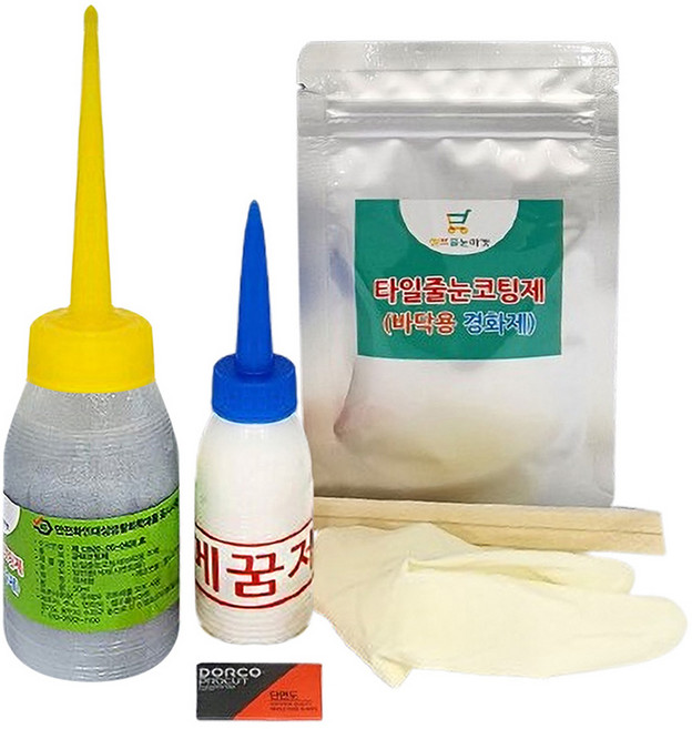 Sselpeu Julrun Maket 地板用磁磚填縫塗層劑 白金銀色組 100g, 1套