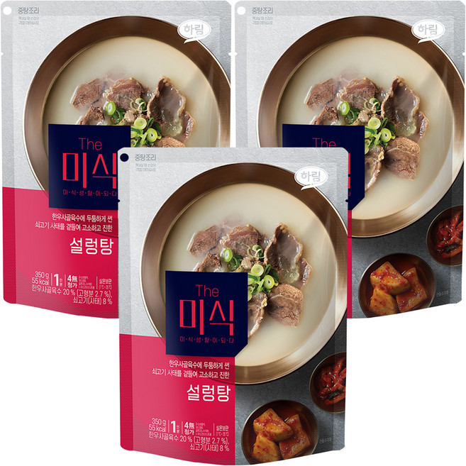 더미식 설렁탕, 350g, 3개