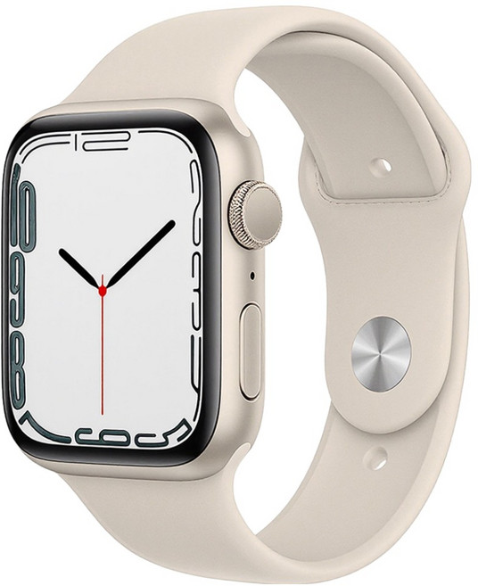 워치스탠다드 실리콘 스포츠 스트랩, 아이보리, 1개