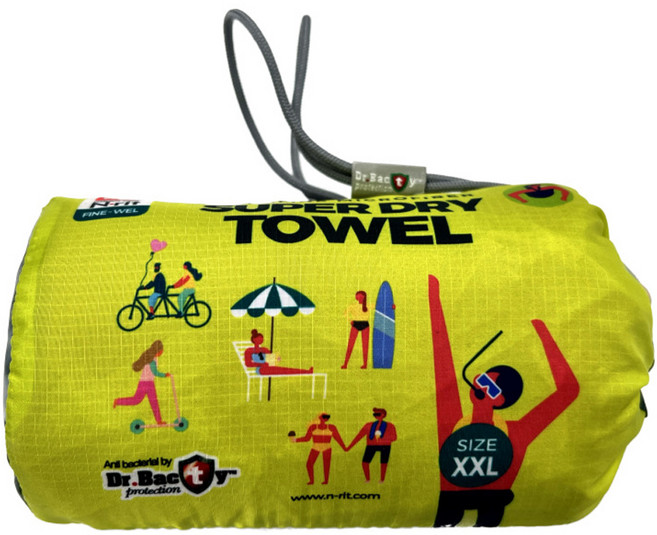 엔릿 슈퍼드라이 스포츠타올 XXL 120 x 150 cm, C Grey, 1개