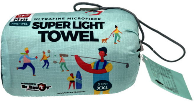 엔릿 슈퍼 라이트 스포츠타올 XXL 120 x 150 cm, GRAY, 1개