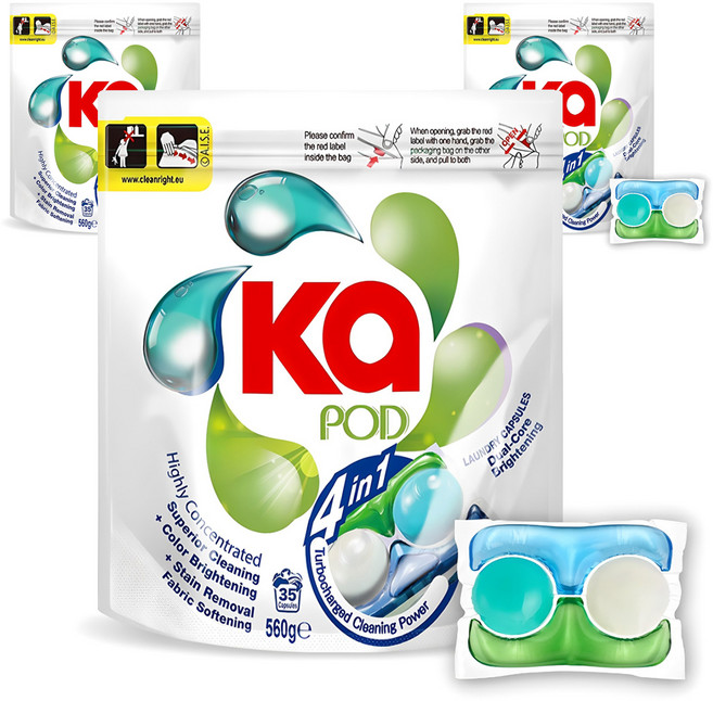 카포드 센트라린 듀얼코어 캡슐세제, 35개입, 3개