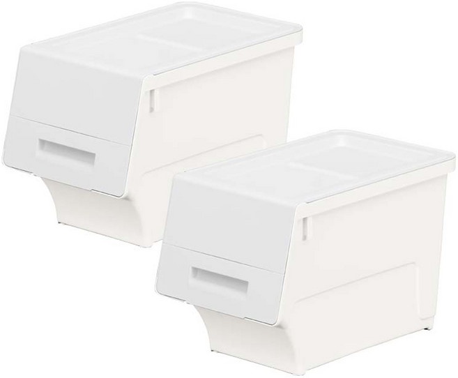 리빙앤트리 펠리컨박스, 아이보리, 소(28.5 x 46 x 31 cm), 2개