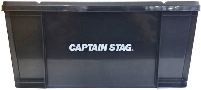 CAPTAIN STAG 鹿牌 日本製CS經典款收納箱工具箱, 黑色, 1個