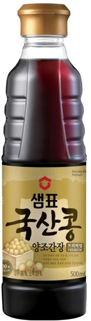 샘표 국산콩 양조간장, 500ml, 1개
