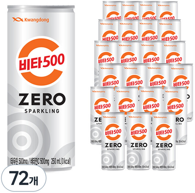 비타500 제로 스파클링, 250ml, 72개