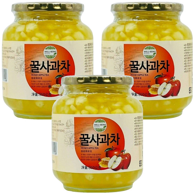 宸果 韓國 蜂蜜蘋果茶, 950g, 1入, 3罐