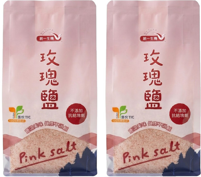 統一生機 玫瑰鹽, 450g, 2包