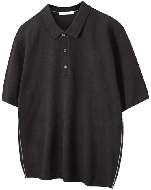 해리슨 남성용 워셔블 니트 반팔 카라 티셔츠 TBC1038