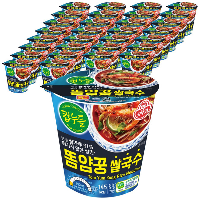 OTOKI 不倒翁 冬蔭功風味沖泡式米粉, 44g, 60個