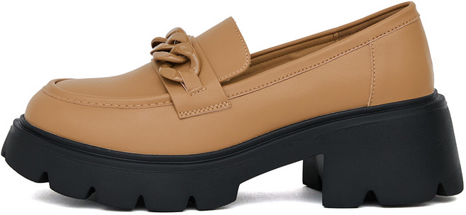 J SHOE Odette 牛皮厚底樂福鞋 6cm