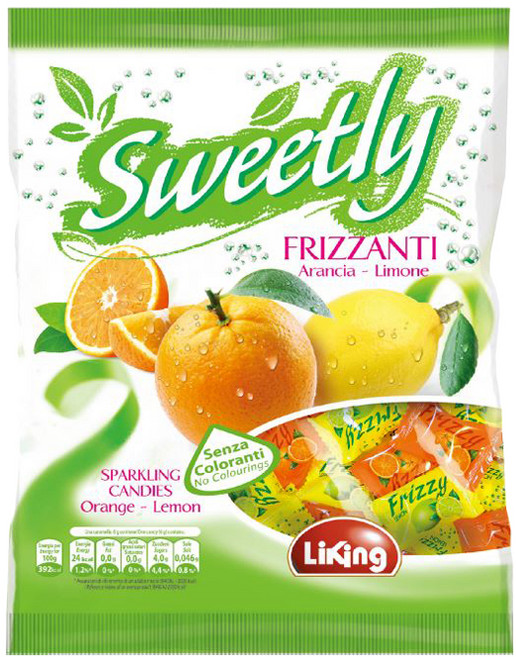 라이킹 오렌지 레몬 소다캔디, 500g, 1개