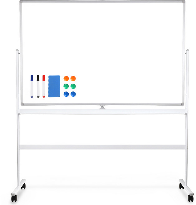 코멧 대형 이동식 스탠드형 화이트보드, 알루미늄