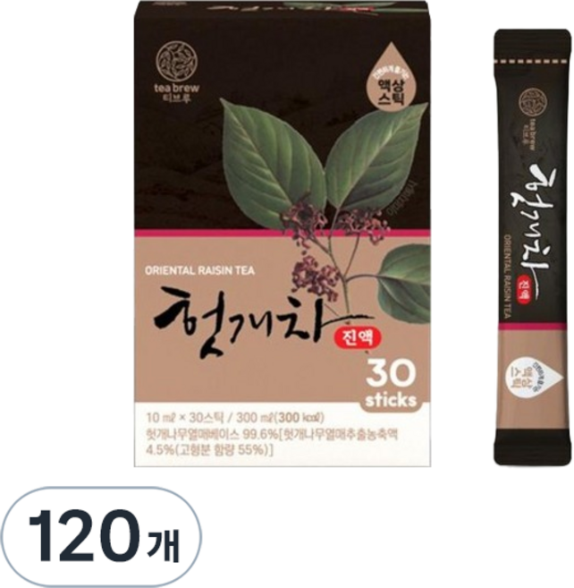 Mcnulty Tea Brew 枳椇子茶濃縮隨身包, 120個, 10ml