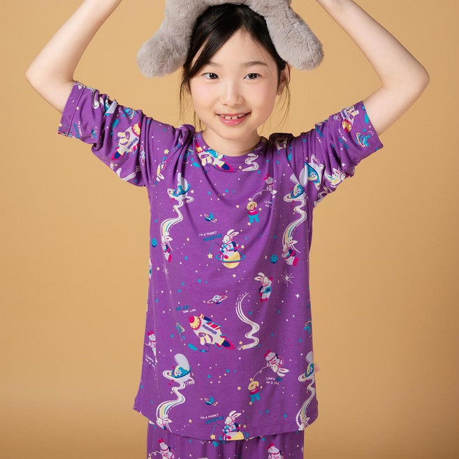 첨이첨이 여아용 ISC 텐셀 모달 7부 내의 상하 세트