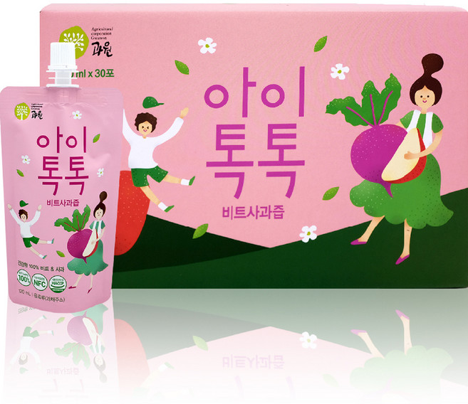 아이톡톡 스파우트 30p, 1개, 비트 + 사과, 120ml