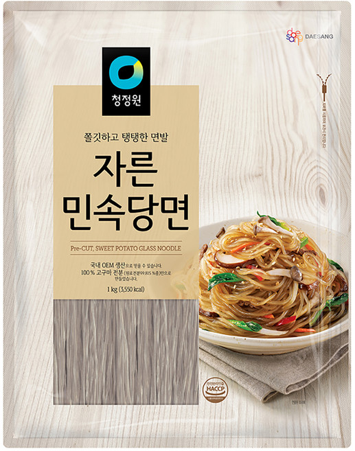 청정원 민속 자른 당면, 1kg, 1개