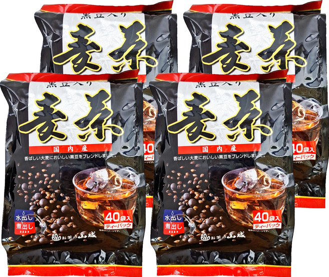 山城物產 黑豆麥茶, 10g, 40包, 4袋