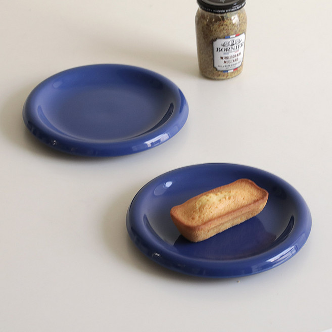 이우아여사 오데뜨 버블 플레이트, 딥블루, 2개