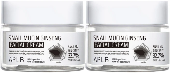 APLB 스네일 뮤신 진생 페이셜 크림, 55ml, 2개 - 쿠팡