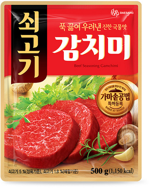 대상 쇠고기 감치미, 500g, 1개