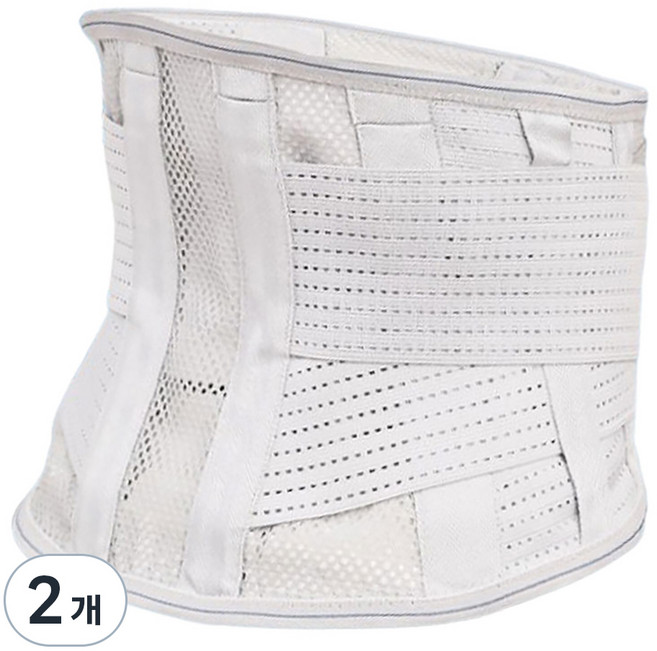 메디칼코어 이중 밴드 탄력 허리보호대 W-114, 2개