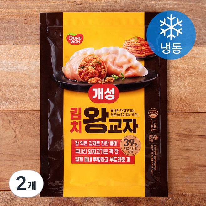 동원 개성김치왕교자 (냉동), 1.14kg, 2개