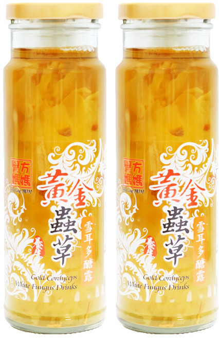 譽方媽媽 黃金蟲草雪耳多醣露, 230g, 2瓶