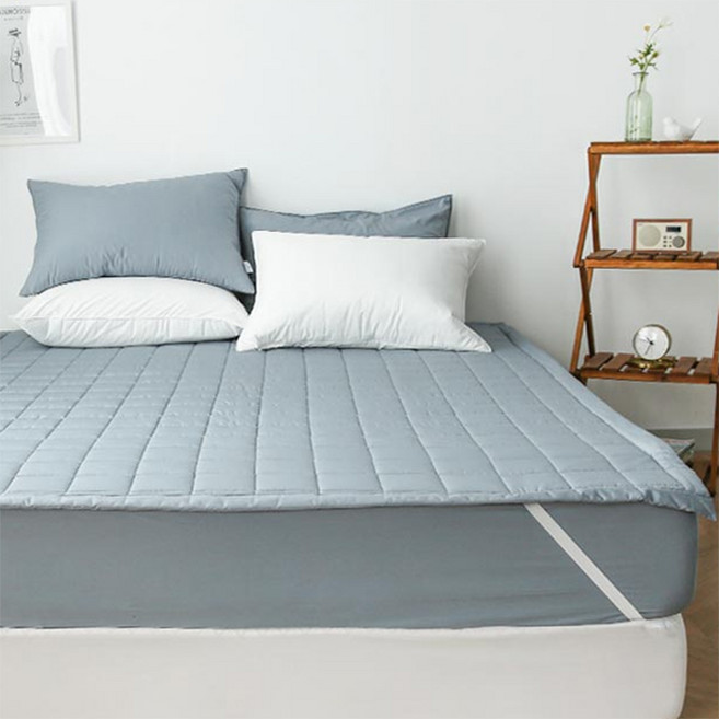 아망떼 드림웰 알러지케어 방수 침대패드, 더스트블루