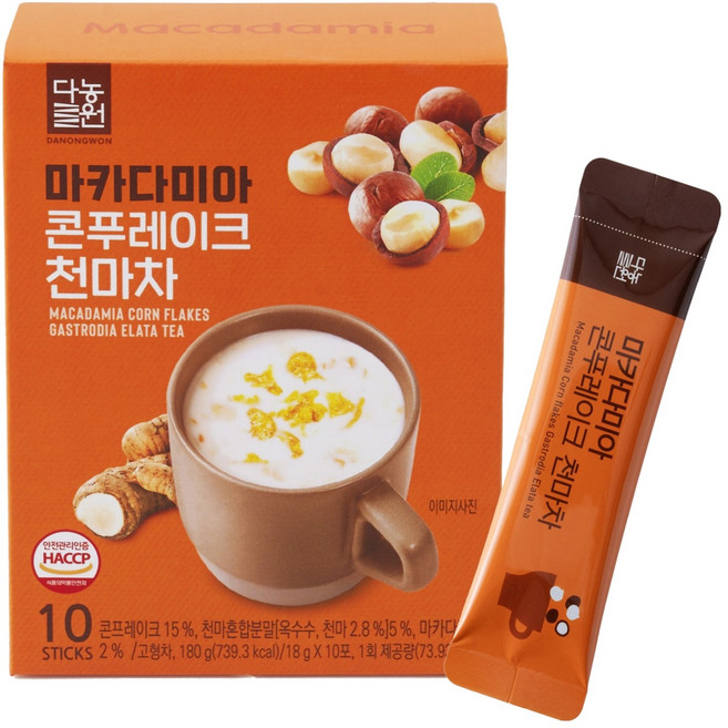 다농원 마카다미아 콘푸레이크 천마차, 18g, 10개입, 1개