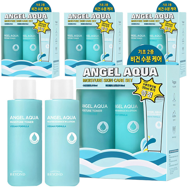 비욘드 엔젤 아쿠아 수분 진정 기초 2종 세트, 4세트