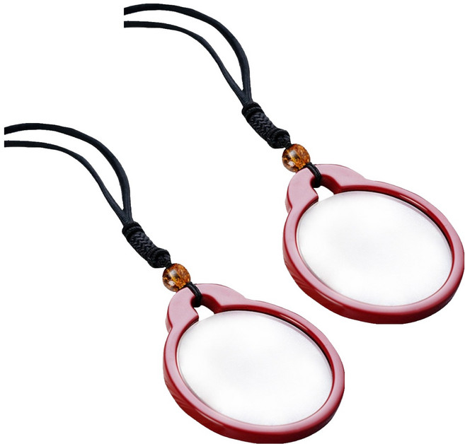 MEO 專為40至80歲設計 項鍊式老花眼鏡 紅色 3.00D, 單一商品, 2個