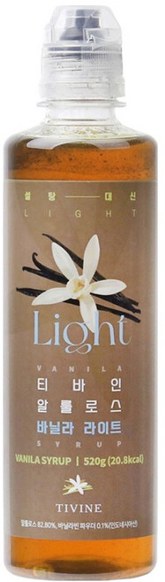 티바인 알룰로스 바닐라라이트 시럽, 520g, 1개