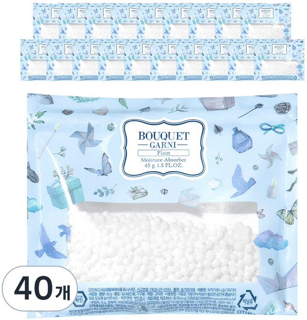 부케가르니 습기제거제 서랍형 본품, 45g, 40개