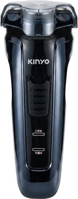 Kinyo 三刀頭水洗電動刮鬍刀, 黑色, NKS-603
