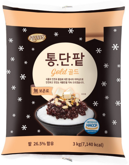리치스 통단팥 골드파우치, 3kg, 1개