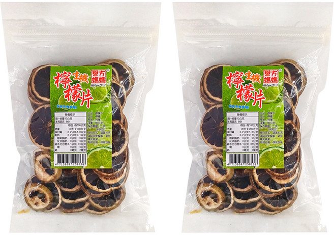 譽方媽媽 檸檬片, 80g, 2包