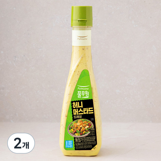 풀무원 허니 머스타드 드레싱, 510g, 2개