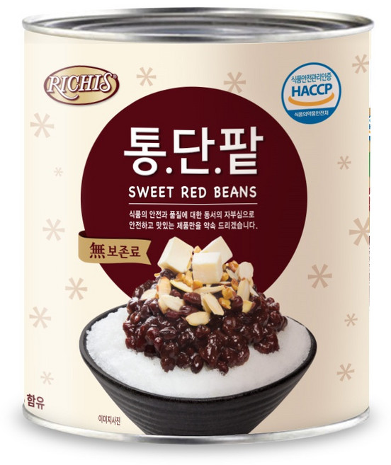 리치스 통단팥, 3kg, 1개