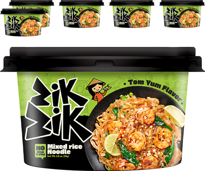ZikZik 泰式酸辣風味河粉 78g, 6入
