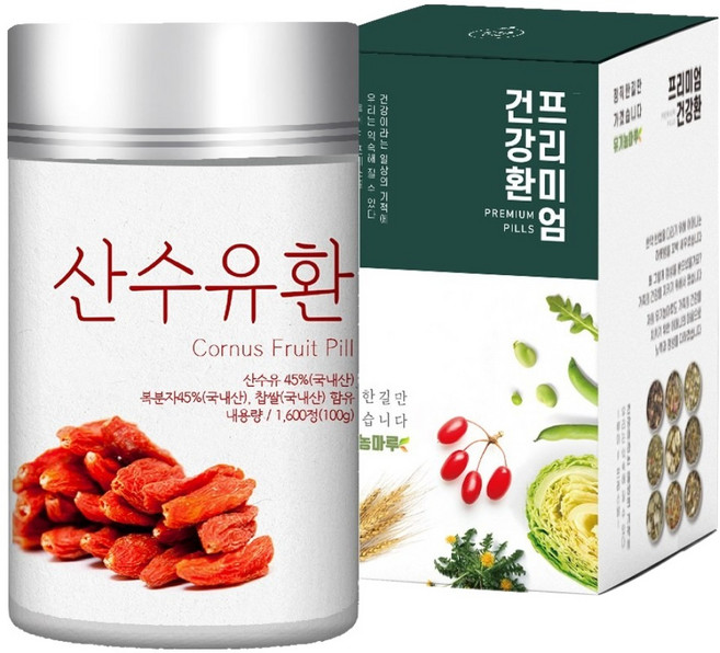 유기농마루 정품 산수유환, 1개, 100g