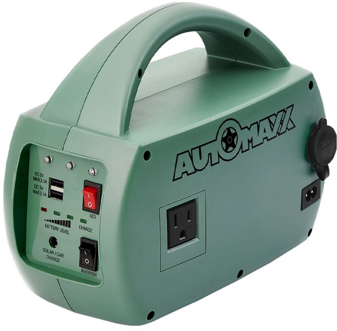 AUTOMAXX DC/AC輕巧便攜手提式儲能電源 特仕版 11 x 25 x 20cm 2kg, UP-5HA, 綠色