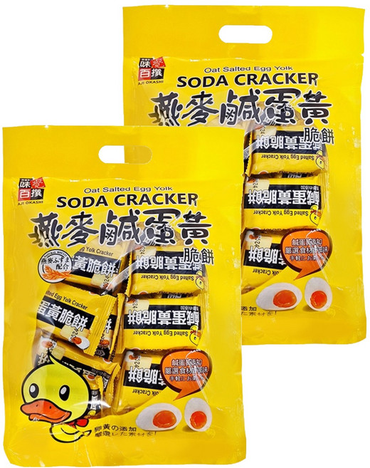AJI OKASHI 味覺百撰 鹹蛋黃脆餅, 312g, 2袋