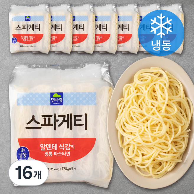 면사랑 스파게티 (냉동), 850g, 16개